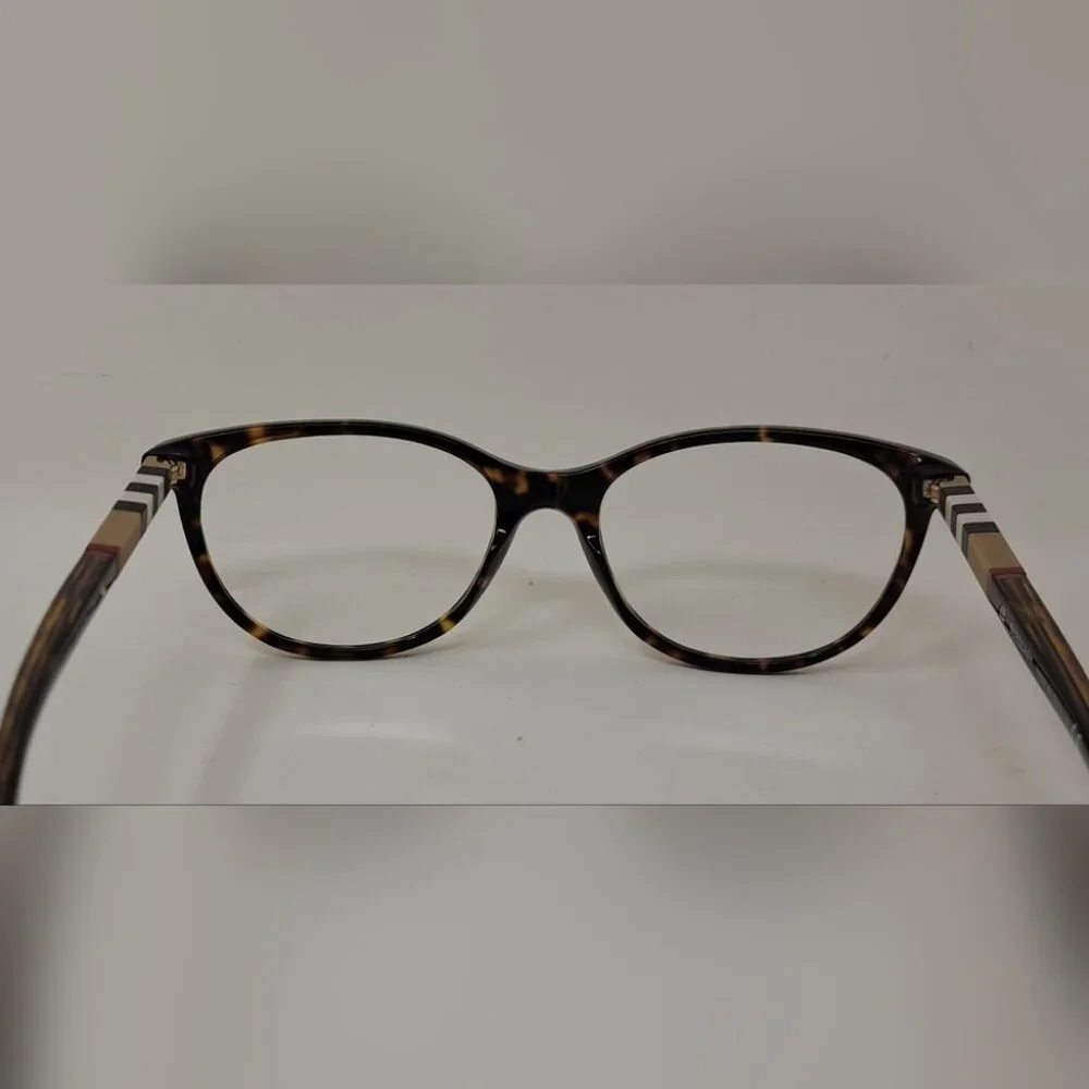 NWT Burberry Women's Frames Eye Glasses Havana Nova Check Square B2205 52-17-145